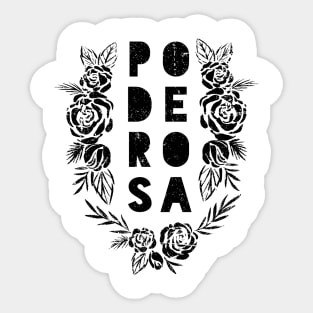 Poderosa - Black design Sticker